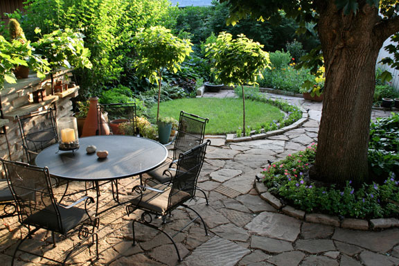 Decorative retaining wall system, Natural stone walls