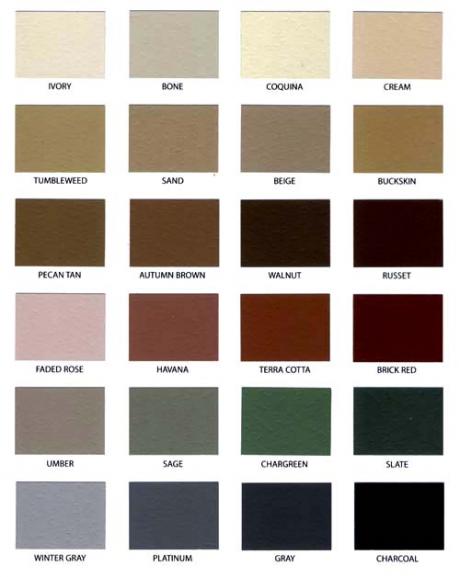 CONCRETE COLOR CHART