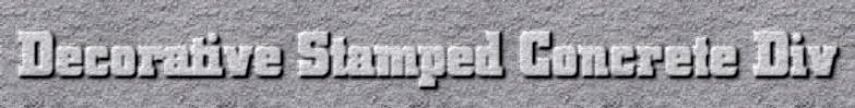 stamped conrete Div